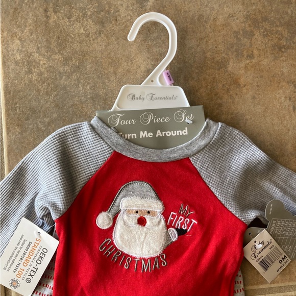 Baby Essentials Long Sleeve Embroidered My First Christmas Santa Set for baby - Picture 4 of 6